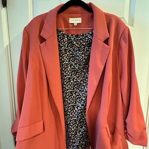 Skies Are Blue Coral Blazer